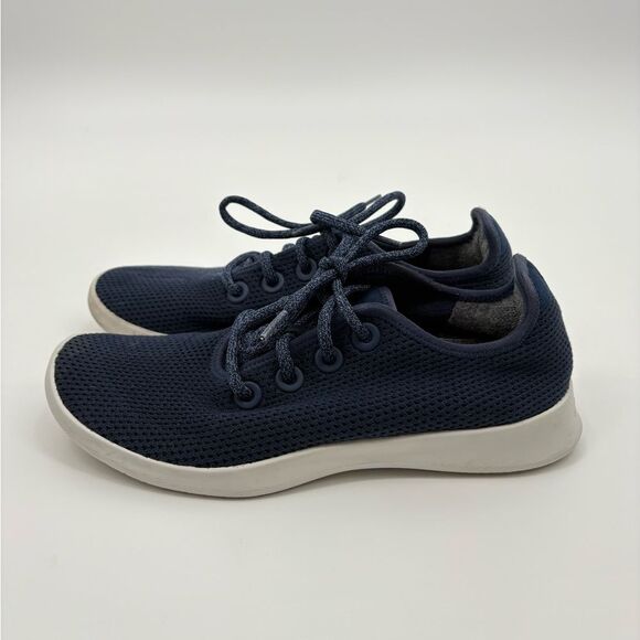 Allbirds | marine blue tree runners | women’s size 10 - Picture 4 of 9
